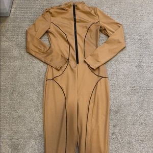 Brown and black jumpsuit size small